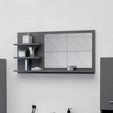 vidaXL Badkamerspiegel 90x10,5x45 cm bewerkt hout wit