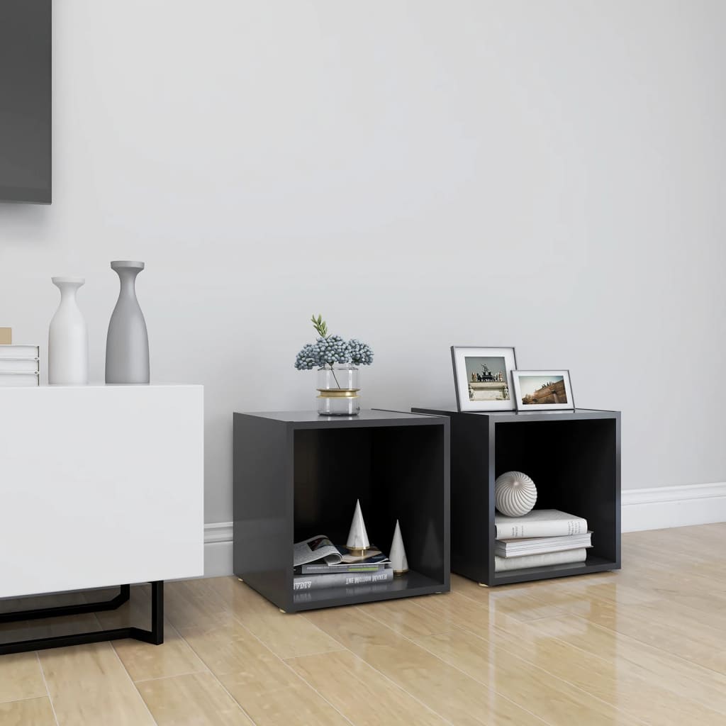vidaXL Tv-meubel 37x35x37 cm bewerkt hout wit