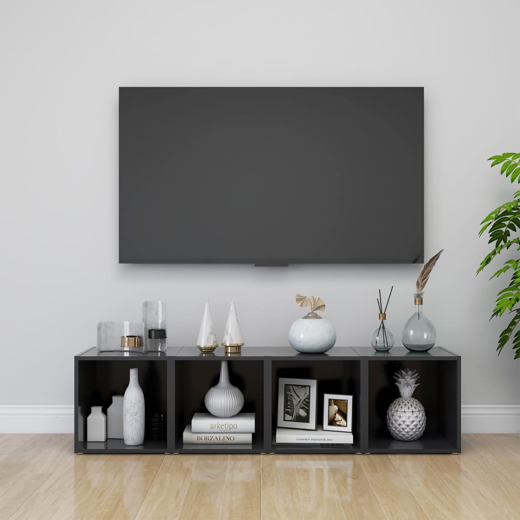 vidaXL Tv-meubel 37x35x37 cm bewerkt hout wit