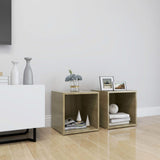 vidaXL Tv-meubel 37x35x37 cm bewerkt hout wit
