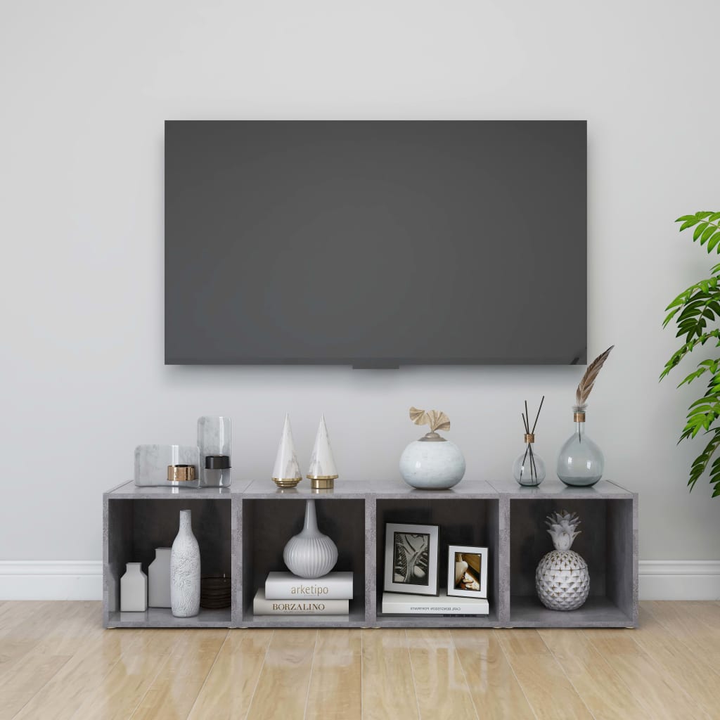 vidaXL Tv-meubel 37x35x37 cm bewerkt hout wit