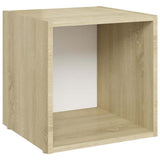 vidaXL Tv-meubel 37x35x37 cm bewerkt hout wit