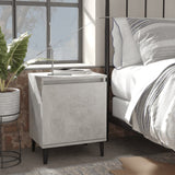 vidaXL Nachtkastje met metalen poten 40x30x50 cm wit