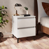 vidaXL Nightstand 40x35x50 cm Engineered Wood White
