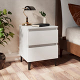 vidaXL Nightstand 40x35x50 cm Engineered Wood White