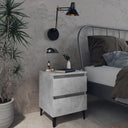 vidaXL Nightstand 40x35x50 cm Engineered Wood White