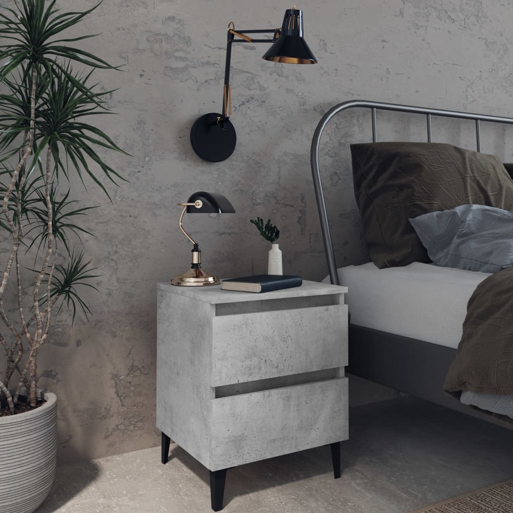 vidaXL Nightstand 40x35x50 cm Engineered Wood White