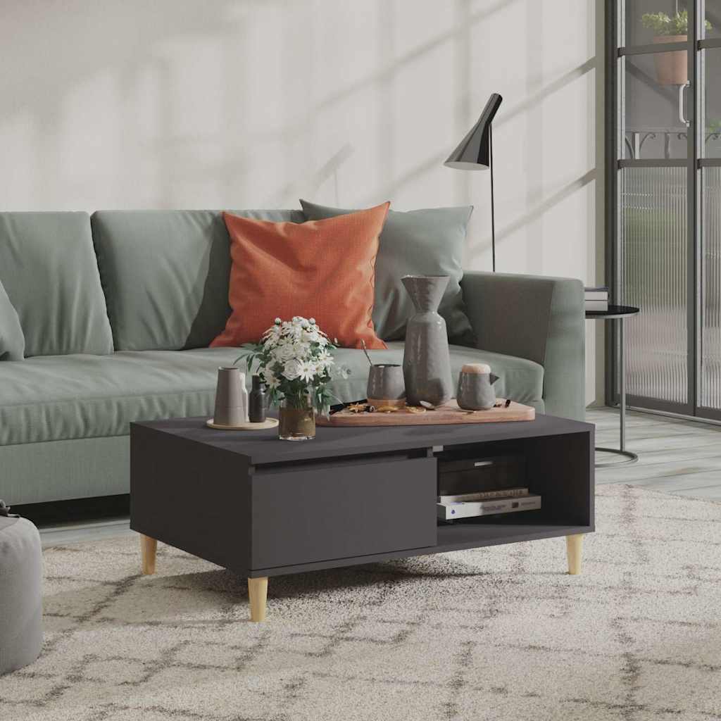vidaXL Coffee Table 90x60x35 cm Engineered Wood Black