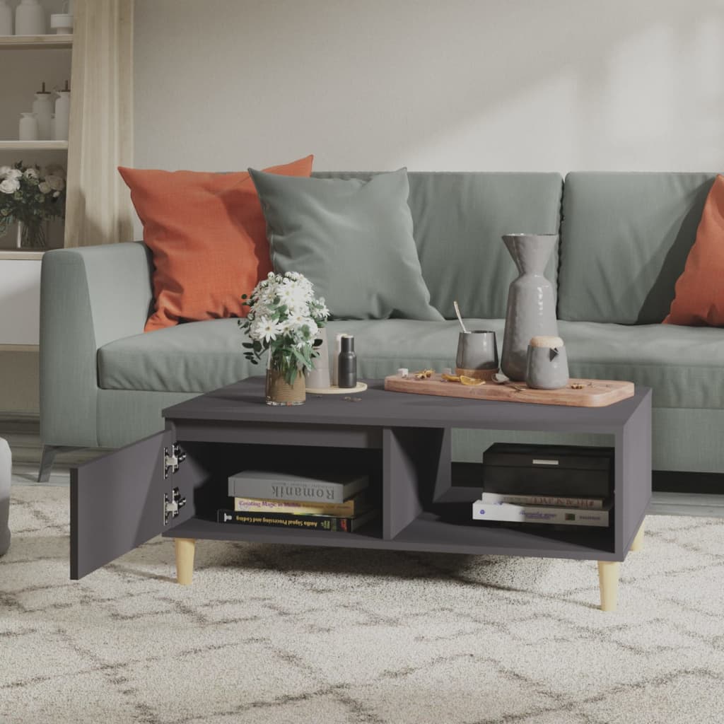 vidaXL Coffee Table 90x60x35 cm Engineered Wood Black