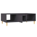 vidaXL Salontafel 103,5x60x35 cm bewerkt hout grijs