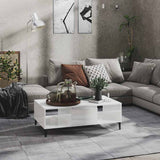 vidaXL Coffee Table 103.5x60x35 cm engineered wood white