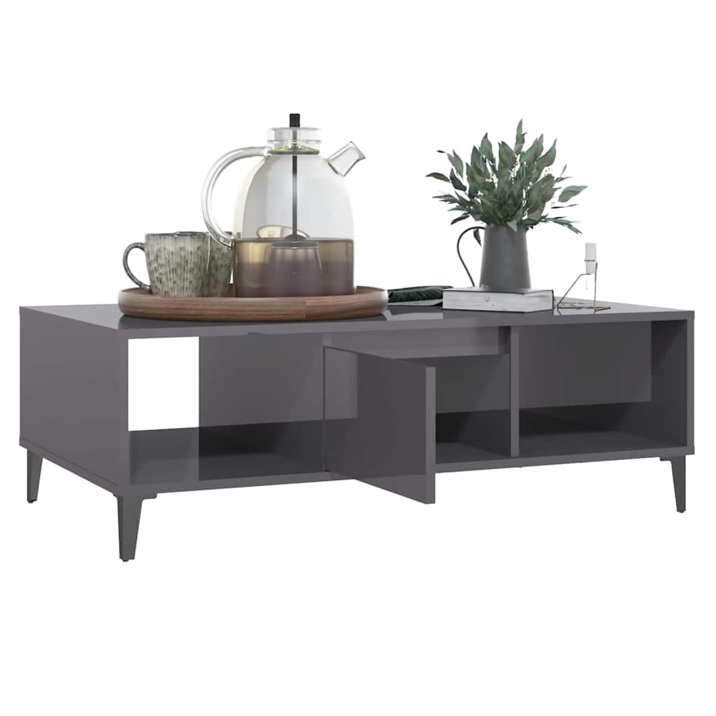 vidaXL Coffee Table 103.5x60x35 cm engineered wood white