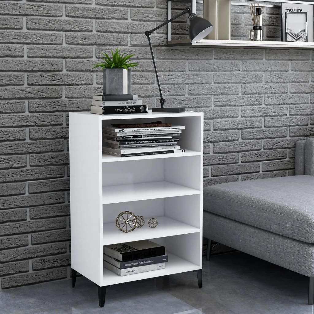 vidaXL Dressoir 57x35x90 cm bewerkt hout wit