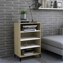 vidaXL Dressoir 57x35x90 cm bewerkt hout wit
