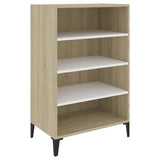 vidaXL Dressoir 57x35x90 cm bewerkt hout wit