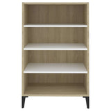 vidaXL Dressoir 57x35x90 cm bewerkt hout wit