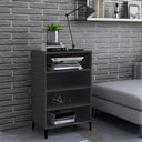 vidaXL Dressoir 57x35x90 cm bewerkt hout wit