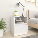 vidaXL Nightstand 40x40x50 cm engineered wood white