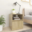 vidaXL Nightstand 40x40x50 cm engineered wood white