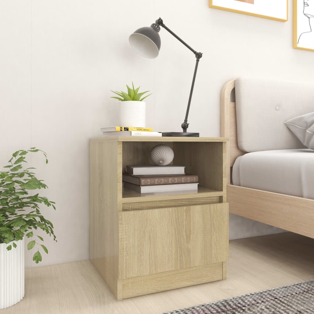 vidaXL Nightstand 40x40x50 cm engineered wood white