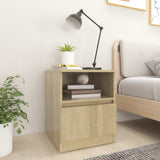 vidaXL Nightstand 40x40x50 cm engineered wood white
