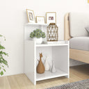 vidaXL Nachtkastje 40x35x60 cm bewerkt hout wit