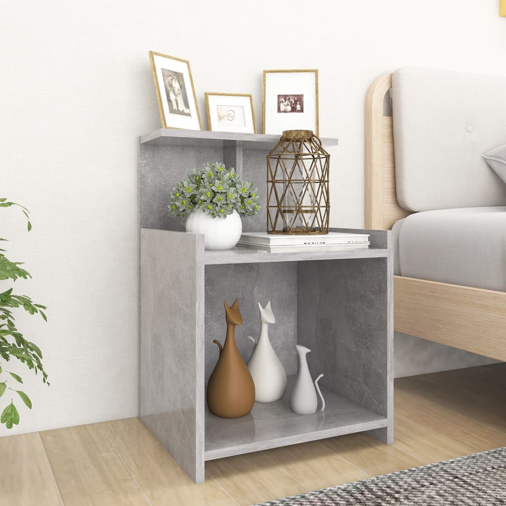 vidaXL Nachtkastje 40x35x60 cm bewerkt hout wit