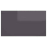 vidaXL Wall Shelf 102x30x17 cm Chipboard High Gloss Grey