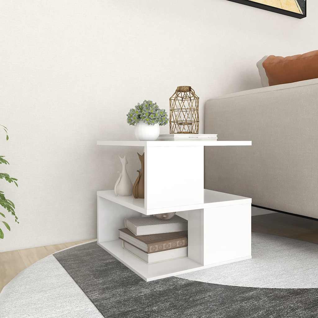 vidaXL Side Table 40x40x40 cm Engineered Wood White