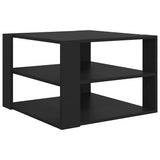 vidaXL Salontafel 60x60x40 cm bewerkt hout grijs