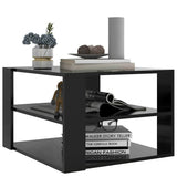 vidaXL Salontafel 60x60x40 cm bewerkt hout grijs