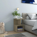 vidaXL Nachtkastje 35x35x55 cm bewerkt hout wit