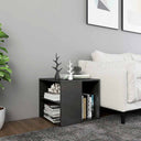 vidaXL Side table 50x50x45 cm engineered wood black