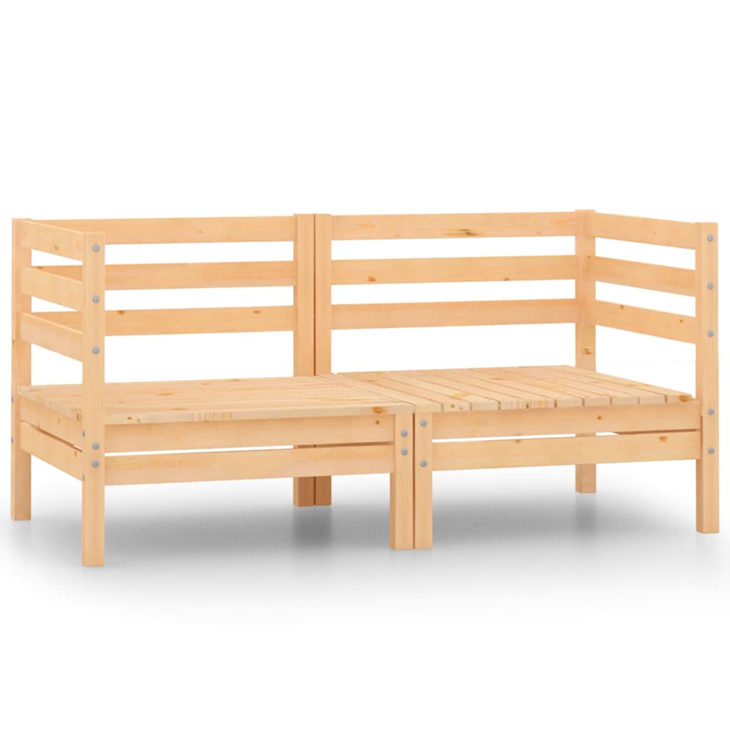 vidaXL Garden Corner Sofa Solid Pine Wood