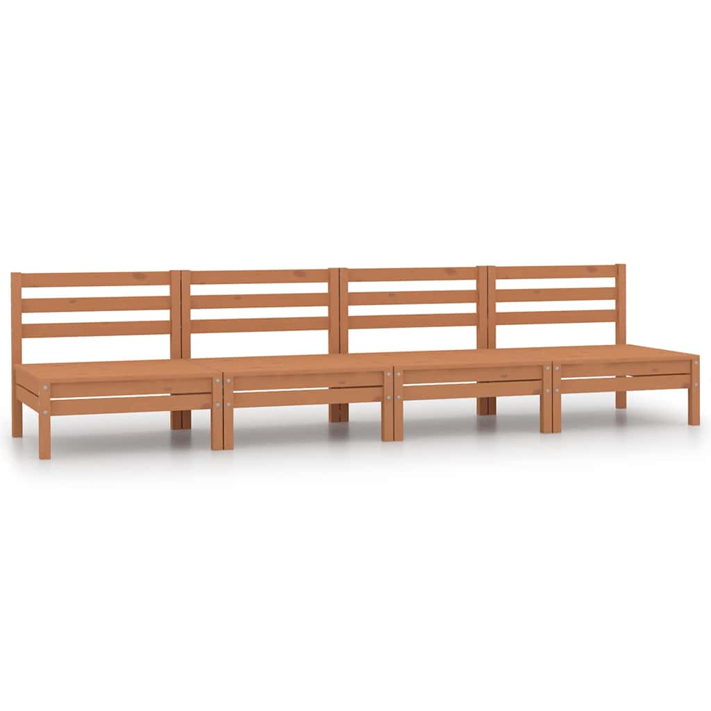 vidaXL Garden Corner Sofa Solid Pine Wood