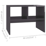 vidaXL Bijzettafel 60x40x45 cm spaanplaat wit