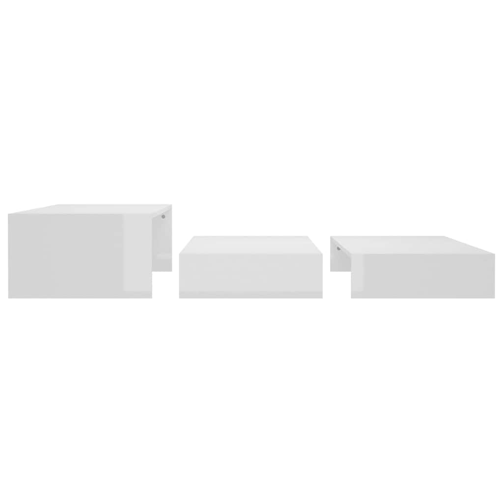vidaXL Salontafelset 100x100x26,5 cm bewerkt hout grijs
