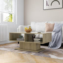 vidaXL Salontafel 103,5x50x44,5 cm bewerkt hout wit