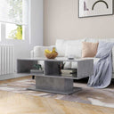 vidaXL Salontafel 103,5x50x44,5 cm bewerkt hout wit