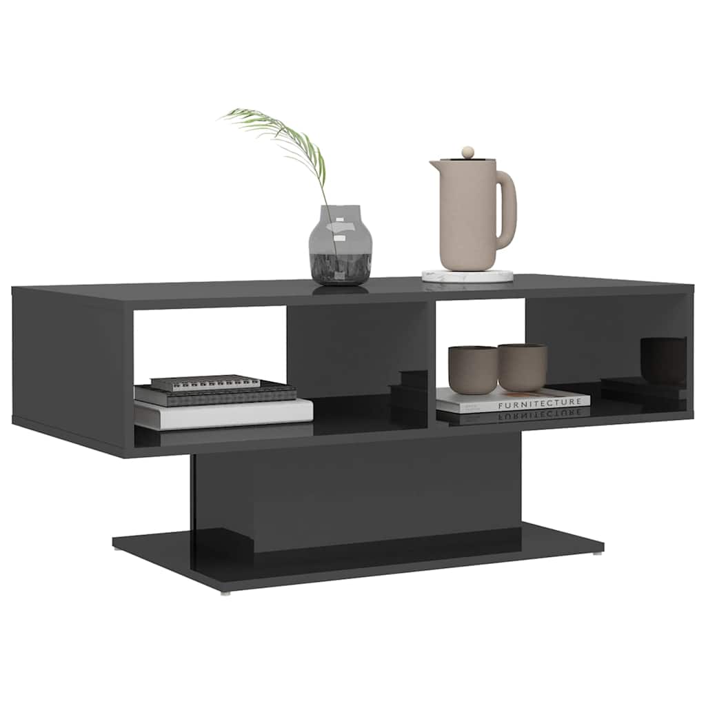 vidaXL Salontafel 103,5x50x44,5 cm bewerkt hout wit