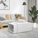 vidaXL 3-delige Salontafelset 60x60x38 cm bewerkt hout wit