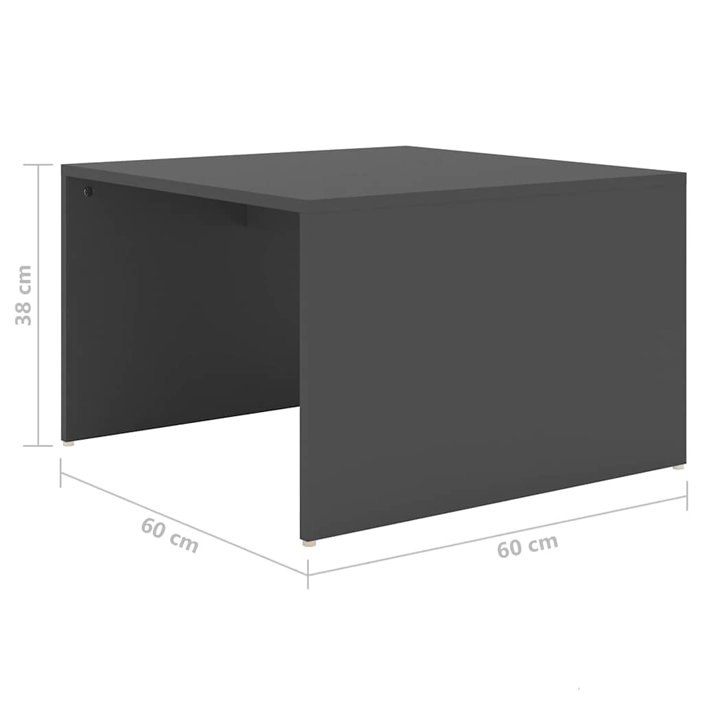 vidaXL 3-delige Salontafelset 60x60x38 cm bewerkt hout wit