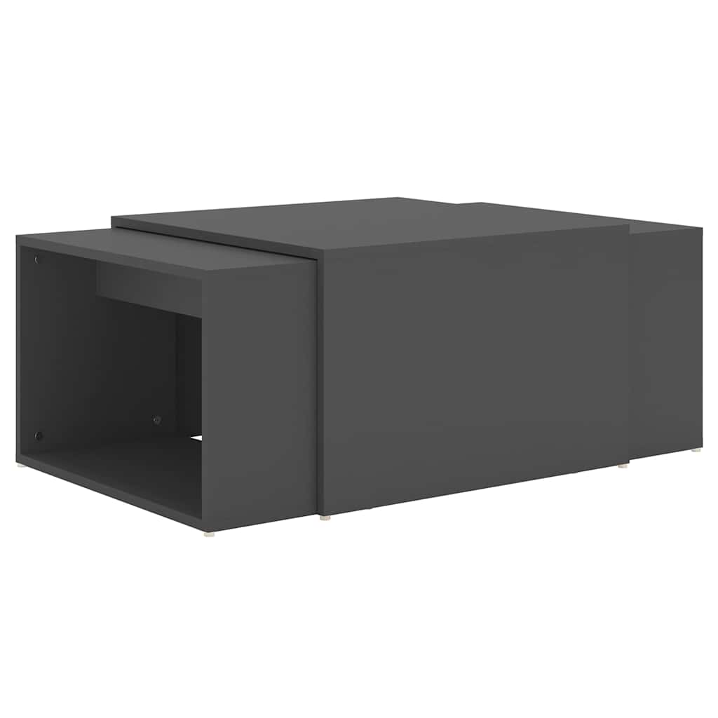 vidaXL 3-delige Salontafelset 60x60x38 cm bewerkt hout wit