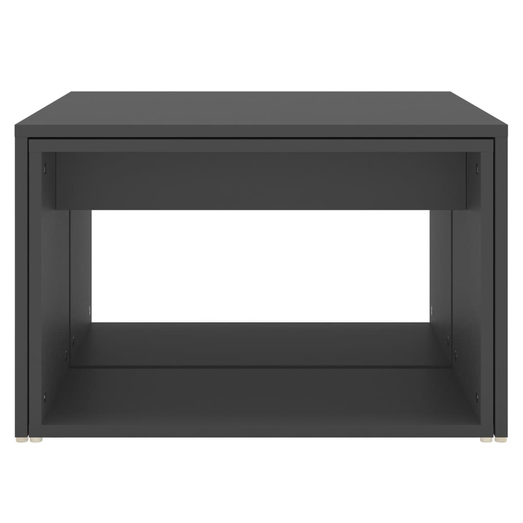 vidaXL 3-delige Salontafelset 60x60x38 cm bewerkt hout wit