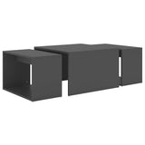 vidaXL 3-delige Salontafelset 60x60x38 cm bewerkt hout wit