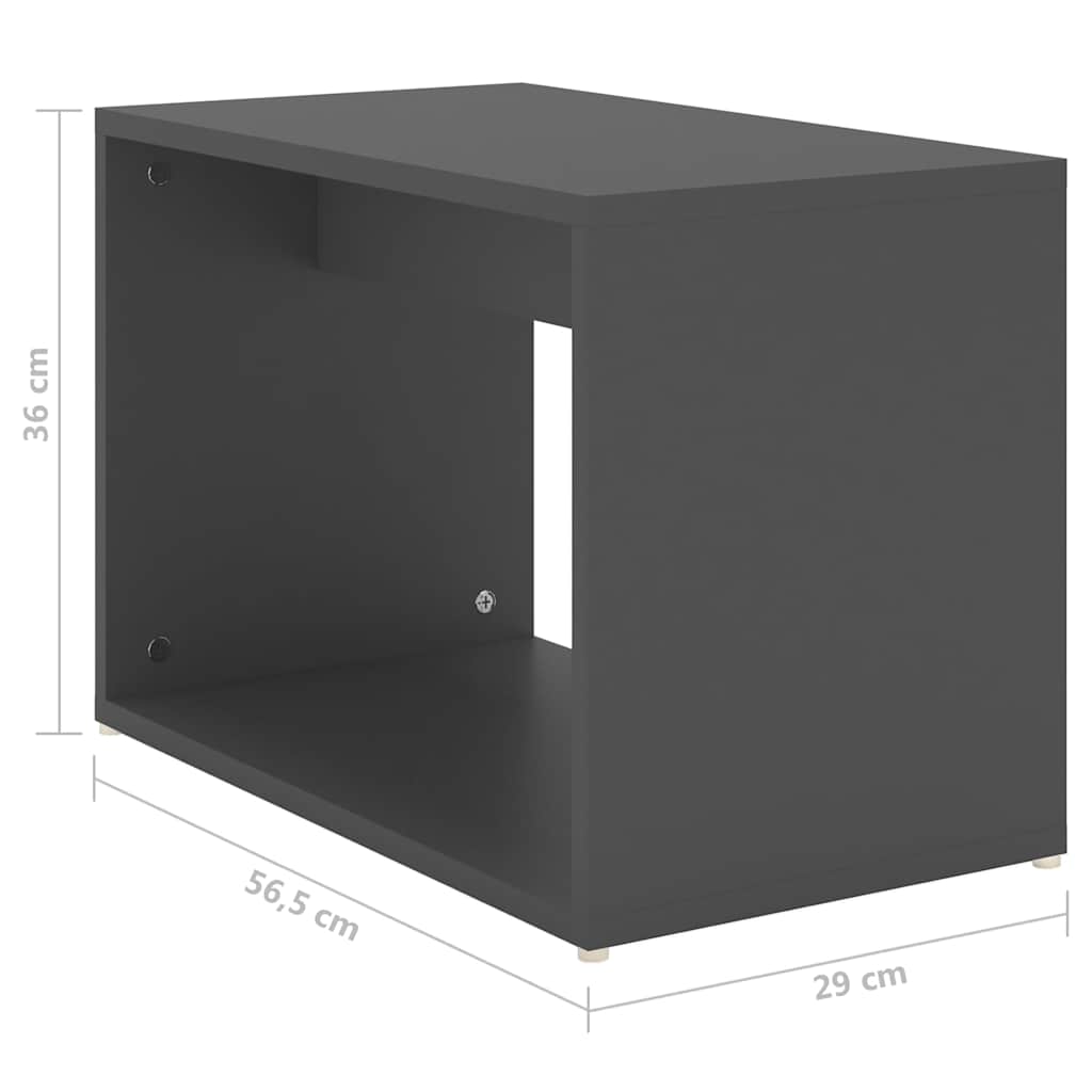 vidaXL 3-delige Salontafelset 60x60x38 cm bewerkt hout wit