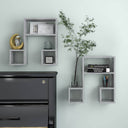 vidaXL Wandschappen 2 st 50x15x50 cm bewerkt hout wit