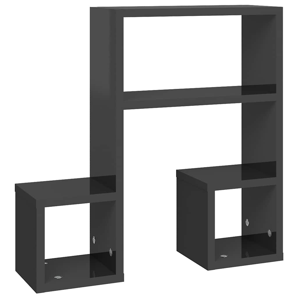 vidaXL Wandschappen 2 st 50x15x50 cm bewerkt hout wit