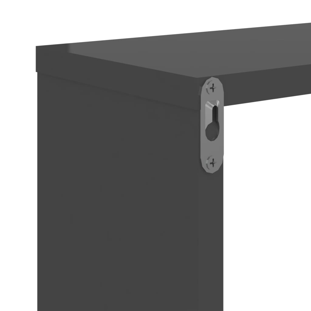 vidaXL Wandschappen 2 st 50x15x50 cm bewerkt hout wit