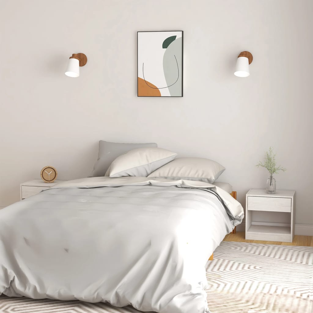 vidaXL Nachtkastje 40x31x40 cm massief grenenhout